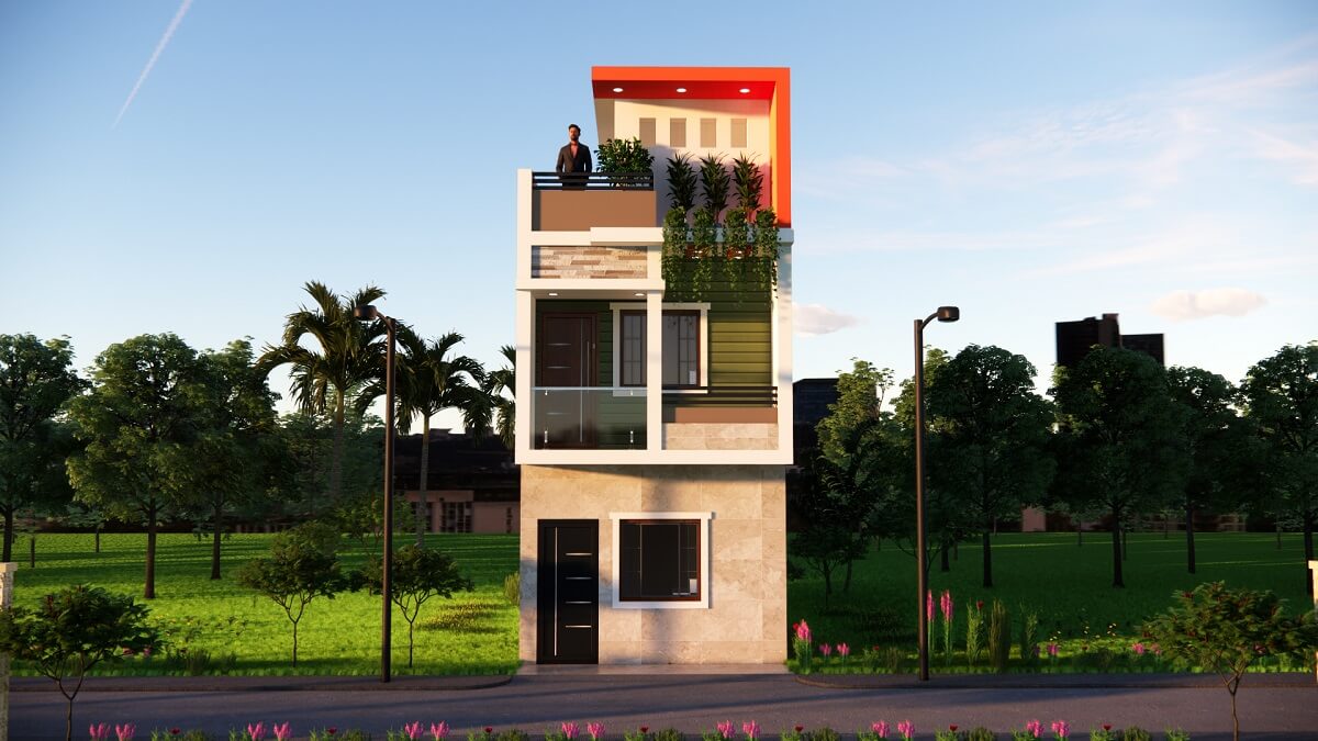 13x35-feet-small-space-house-design-low-budget-house-plan-with-front-elevation-full