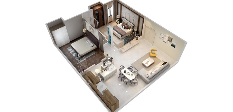 34×28 Feet Interior House Design 2BHK Download Free