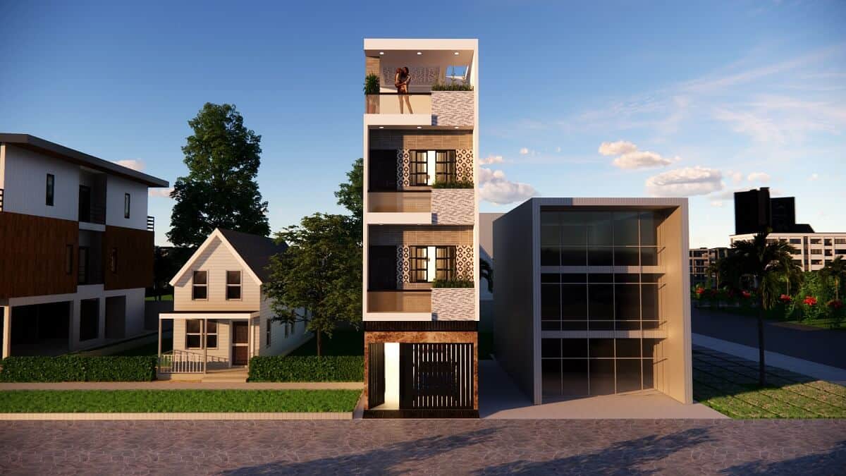 small-space-house-design-12x36-feet-with-parking-complete-details-2021-kk-home-design