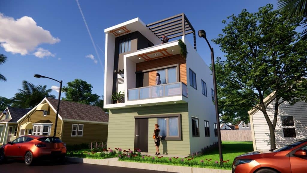 20x30 Feet 600 Sqft Small Modern House, 600 Sq Ft House Plans 2 Bedroom 3d