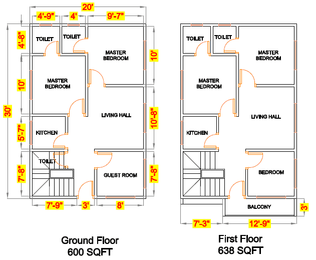 20x30 Feet 600 Sqft Small Modern House Plan With Interior