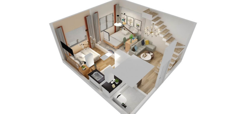 19×20 Feet Small Space House || 2BHK Interior Design Full Walkthrough 2021