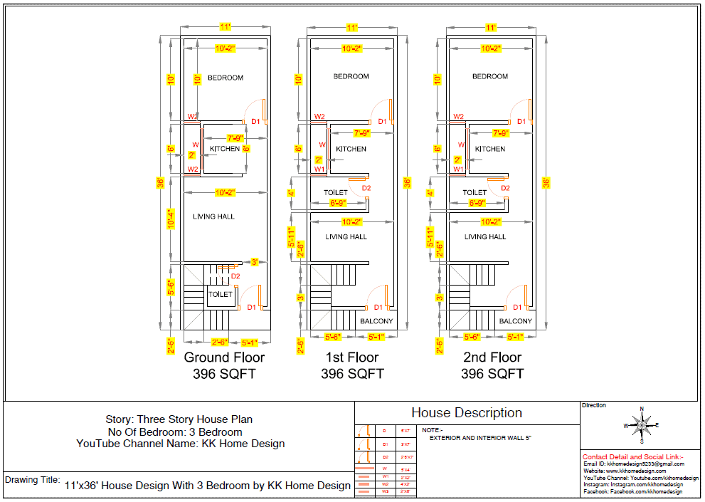 11x36-feet-small-space-house-design-for-rent-purpose-with-front-elevation-full-walkthrough-2021