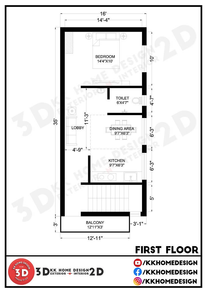 1-bhk-each-floor-for-rent-purpose-16x35-feet-house-design-walkthrough-2021-kk-home-design