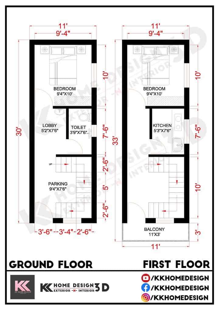 11x30-feet-modern-house-design-small-ghar-ka-naksha-2-bedroom-house-plan-330-sqft-36