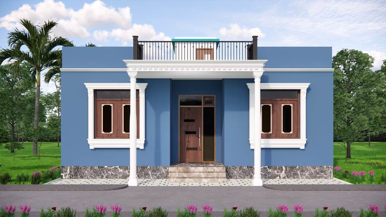 Village House Design 4 Bedroom Ghar Ka Naksha || 30x40 feet house ...