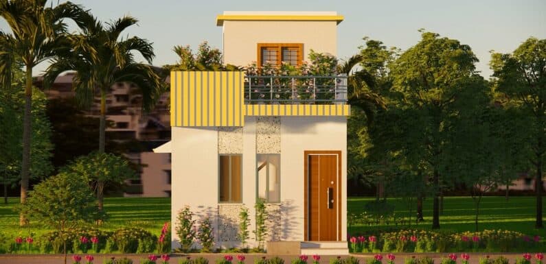 Ghar ka naksha || Small Space House For Village 1 BHK 14×27 Feet House Plan || 42 Gaj || Walkthrough 2023