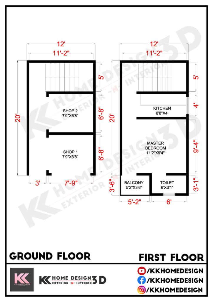 12x20-feet-small-house-with-shop-and-master-bedroom-240-sqft-26-gaj-walkthrough-2023